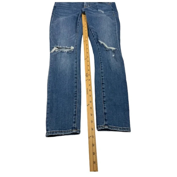 Dear John Joyrich Mid Rise Skinny Med Wash Distressed Jeans - Picture 11 of 11
